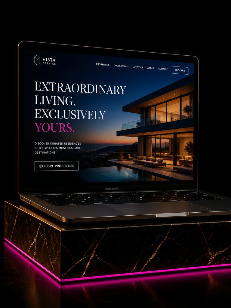 Custom Websites — device showcase